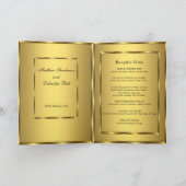 Weddenschap-uitnodiging met ontvangstmenu Gold (Binnen)