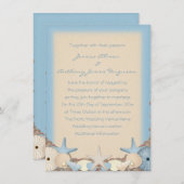 Weddenschap Uitnodiging prachtige tropische strand (Voorkant / Achterkant)