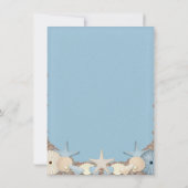 Weddenschap Uitnodiging prachtige tropische strand (Achterkant)