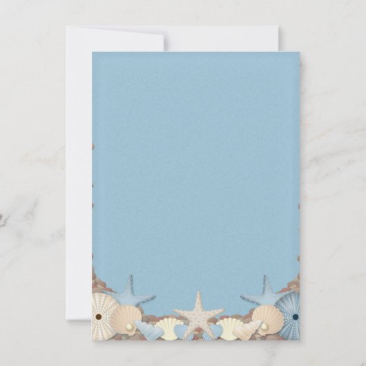 Weddenschap Uitnodiging prachtige tropische strand (Achterkant)