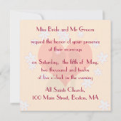 Weddenschap-uitnodiging schattige cartoon kaart (Achterkant)