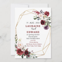 Weddenschap-uitnodiging simpele bloemen