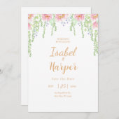 Weddenschap Uitnodiging tot feiele liefdesuitnodig (Voorkant / Achterkant)