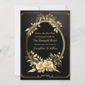 Weddenschap Uitnodiging Uitgebreide Luxe Design (Achterkant)