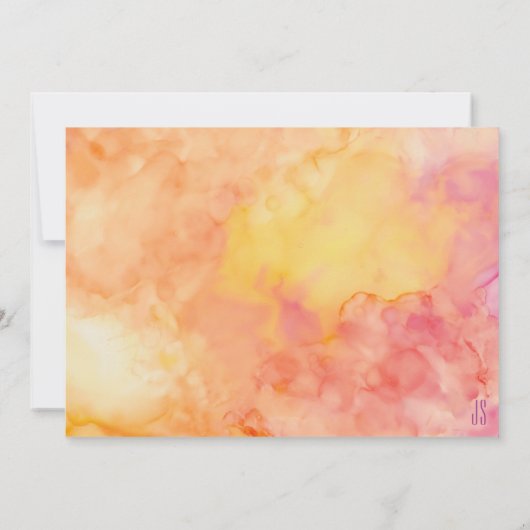 Weddenschap Uitnodiging Verse bloemen (Achterkant)