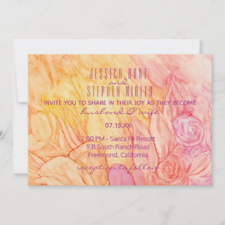 Weddenschap Uitnodiging Verse bloemen