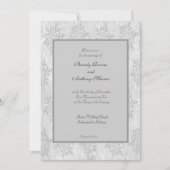 Weddenschap Uitnodigingen wintersneeuwvlokken brui (Voorkant)