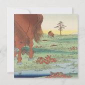 Weddenschap Uitnodigingskunstenaar Hiroshige Utaga Kaart (Achterkant)