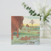 Weddenschap Uitnodigingskunstenaar Hiroshige Utaga Kaart (Staand voorkant)