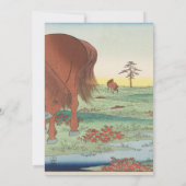 Weddenschap Uitnodigingskunstenaar Hiroshige Utaga Kaart (Achterkant)