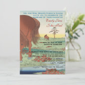 Weddenschap Uitnodigingskunstenaar Hiroshige Utaga Kaart (Staand voorkant)