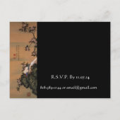 Weddenschap Uitnodigingskunstenaar Hiroshige Utaga Uitnodiging Briefkaart (Achterkant)