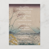 Weddenschap Uitnodigingskunstenaar Hiroshige Utaga Uitnodiging Briefkaart (Voorkant)