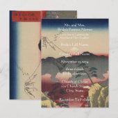 Weddenschap Uitnodigingskunstenaar Hiroshige Utaga Uitnodiging Briefkaart (Voorkant / Achterkant)