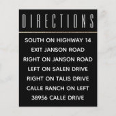 Weddenschap Uitnodigt Inlegerkaart Elegant Gold en (Voorkant)