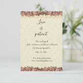 Weddenschap Uitstel Nieuwe Datum Religieuze Floral Kaart (Staand voorkant)