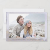 Weddenschap Uitstel opslaan onze nieuwe datumfoto Save The Date (Achterkant)