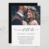 Weddenschap uitstellen We doen nog steeds foto Aankondiging (Voorkant / Achterkant)