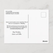 Weddenschap Update 3 Foto Paars Uitstel Briefkaart (Achterkant)