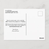 Weddenschap Update 3 Foto Sage Green Postpone Wedd Briefkaart (Achterkant)