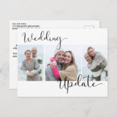 Weddenschap Update 3 Foto uitgesteld bruiloft Briefkaart (Voorkant / Achterkant)