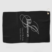 Weddenschap vader van de Bride Gift Modern Monogra Golfhanddoek (Horizontaal)