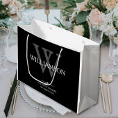 Weddenschap vader van de bride Gift Monogram Class Groot Cadeauzakje
