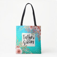 Weddenschap Vader van de Groom Pink Floral Blauwgr