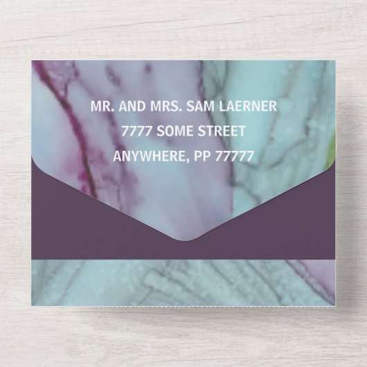 Weddenschap van alle N 1 - uitnodigingen van verse (Achterkant)