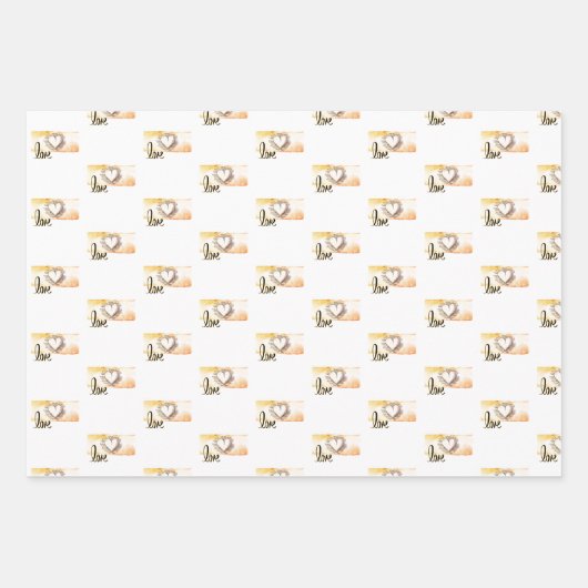 Weddenschap van cadeautjes en douches inpakpapier vel (Voorkant 3)