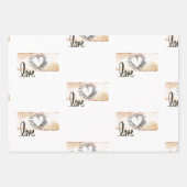 Weddenschap van cadeautjes en douches inpakpapier vel (Voorkant)