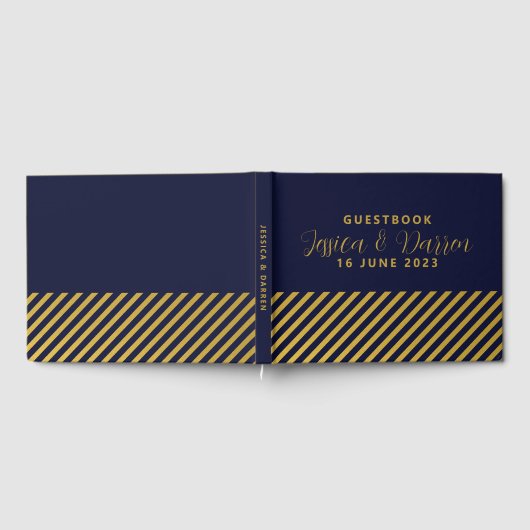 Weddenschap van de Amerikaanse marine Gold Foil St Gastenboek (Volledig)