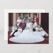 Weddenschap van prins William en Catherine Middlet Briefkaart (Voorkant / Achterkant)