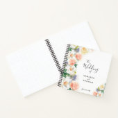 Weddenschap van witte koraal romantische bloemboek notitieboek (Binnen)