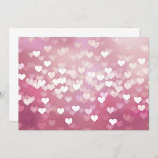 Weddenschap Vector Achtergrond glanzend roze hart (Voorkant / Achterkant)