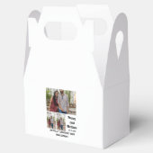 Weddenschap Verloving aangepast 3 Foto collage Bedankdoosjes (Geopend)