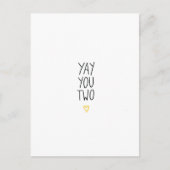 Weddenschap/Verloving-kaart Briefkaart (Voorkant)