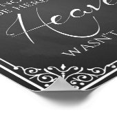 Weddenschap: "Vermiste van één hemel" Poster (Hoek)