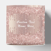 Weddenschap Vierkant Roos Gold Drives Aangepaste t Bedankdoosjes (Bovenkant)