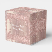 Weddenschap Vierkant Roos Gold Drives Aangepaste t Bedankdoosjes (Achterkant)