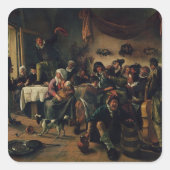 Weddenschap Vierkante Sticker (Voorkant)