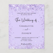Weddenschap-violet-glitter-script Flyer (Voorkant)