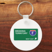 Weddenschap Volgende uitgang Sleutelhanger (Voorkant)