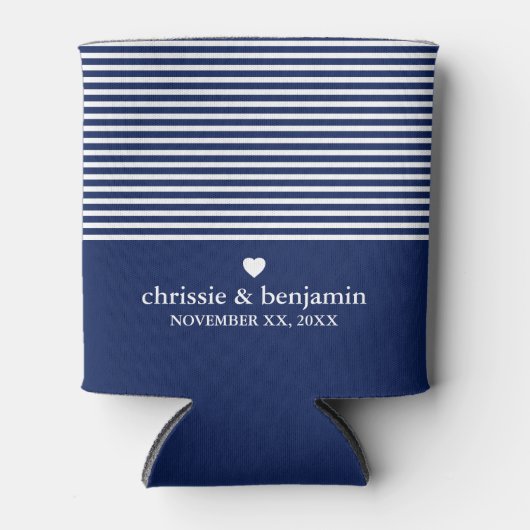 Weddenschap voor aangepaste bruidebruidegom Datum  Blikjeskoeler (Voorkant)