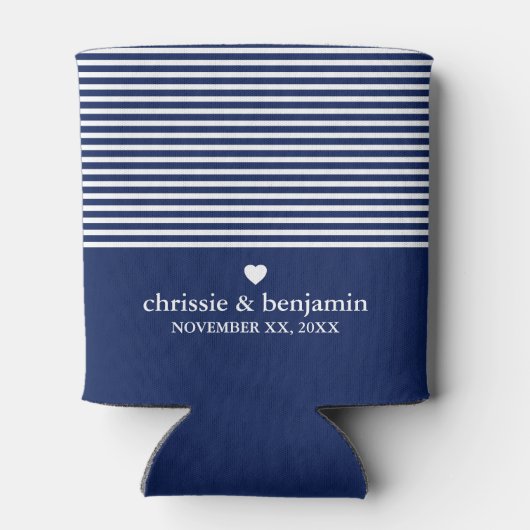 Weddenschap voor aangepaste bruidebruidegom Datum  Blikjeskoeler (Achterkant)