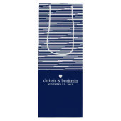 Weddenschap voor aangepaste bruidebruidegom Datum  Wijn Cadeautas (Voorkant)