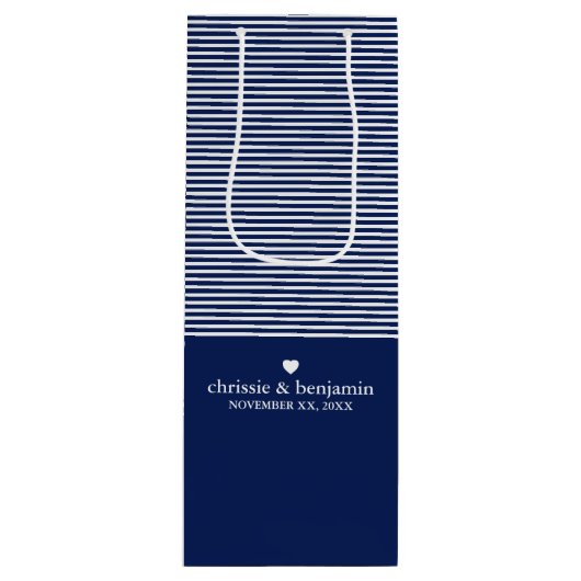 Weddenschap voor aangepaste bruidebruidegom Datum  Wijn Cadeautas (Voorkant)