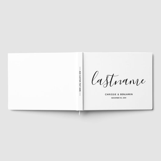 Weddenschap voor aangepaste bruidegom Datum kallig Gastenboek (Volledig)