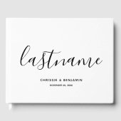 Weddenschap voor aangepaste bruidegom Datum kallig Gastenboek (Voorkant)