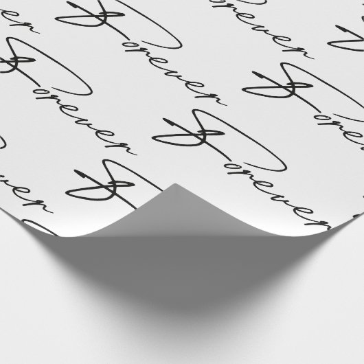 Weddenschap voor altijd modern script ompakken pap cadeaupapier (Hoek)